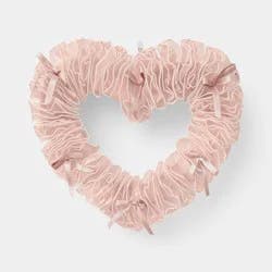 Valentine's Day Heart Wreath Blush - Threshold™