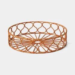 Rattan Wrapped Metal Tray - Threshold™