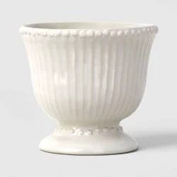 Beaded Ceramic Planter Ivory - Threshold™