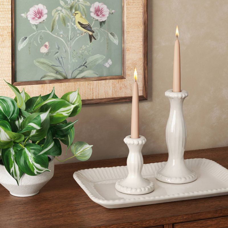 slide 2 of 5, Beaded Ceramic Tray Ivory - Threshold™, 1 ct