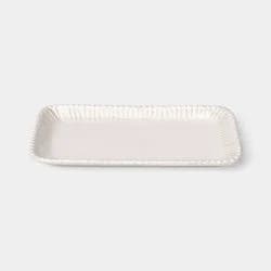 Beaded Ceramic Tray Ivory - Threshold™