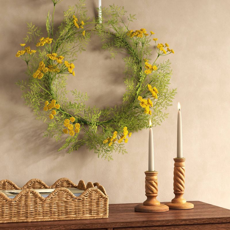 slide 2 of 3, Queen Anne's Lace Wreath - Threshold™, 1 ct