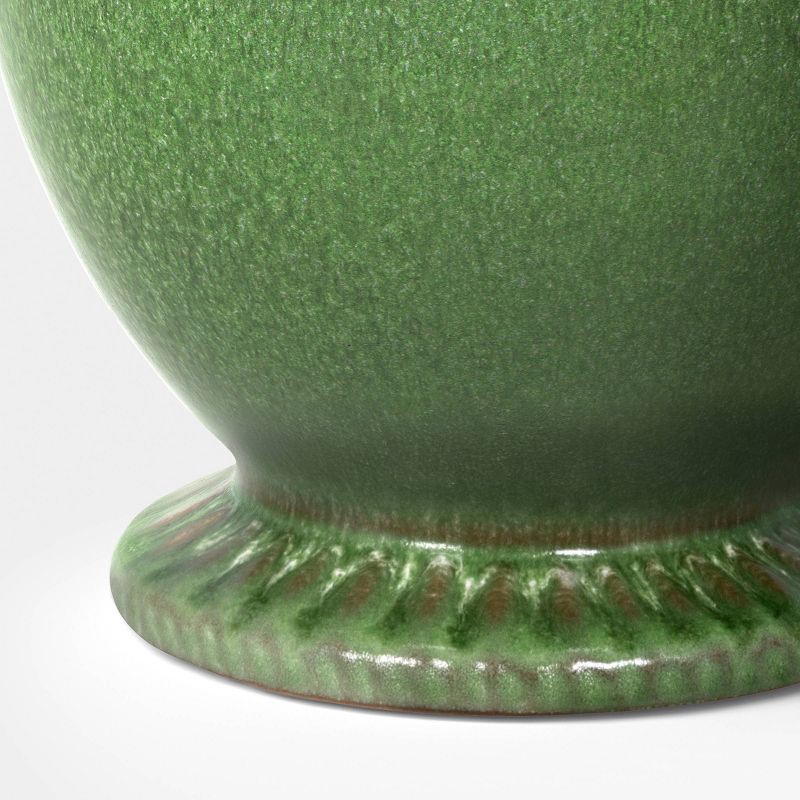 slide 3 of 4, Tall Glazed Ceramic Vase Green - Threshold™, 1 ct