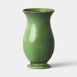 Tall Glazed Ceramic Vase Green - Threshold™