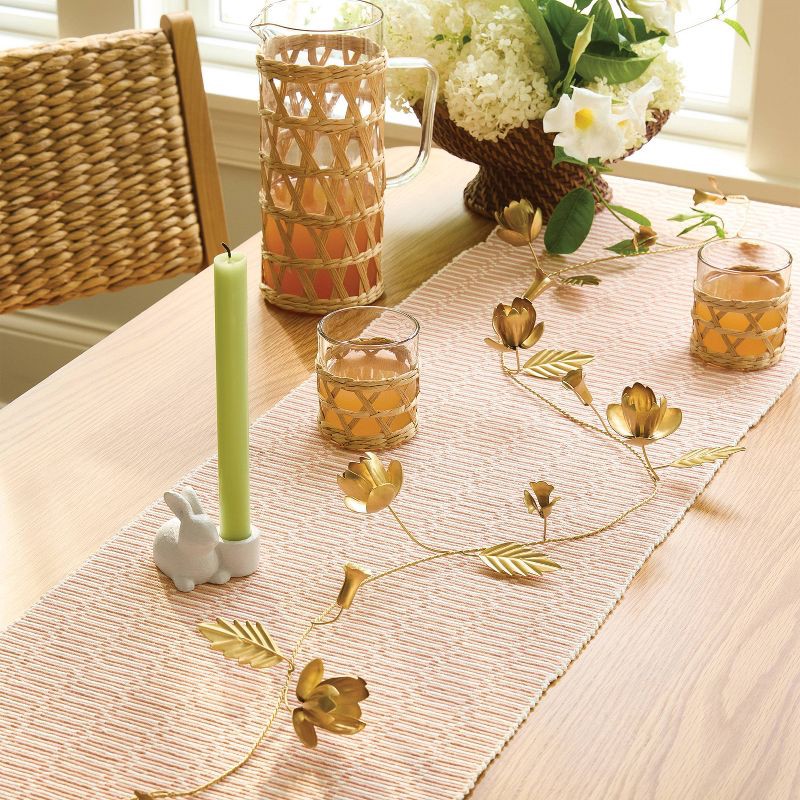 slide 2 of 3, Easter Gold Metal Botanical Garland - Threshold™, 1 ct