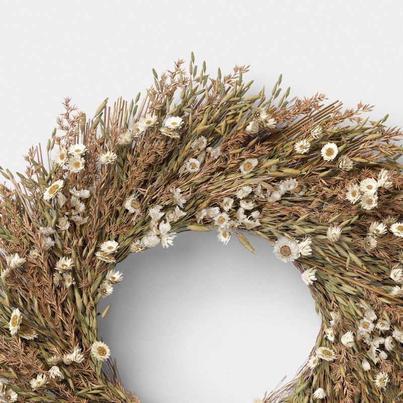 slide 3 of 3, Mixed Spring Floral Preserved Wreath - Threshold™, 1 ct