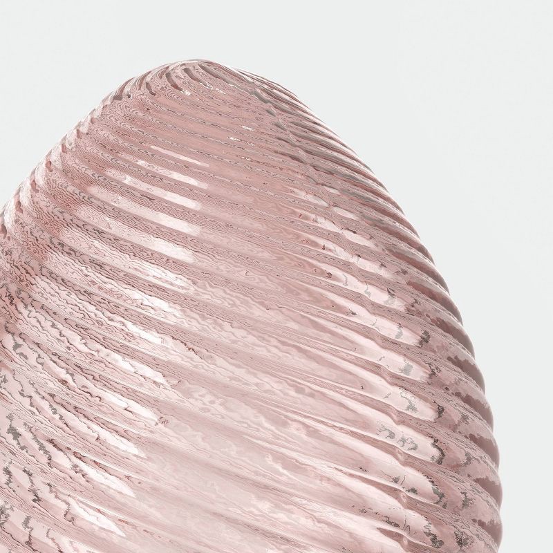 slide 3 of 3, Spun Glass Easter Egg Pink - Threshold™, 1 ct