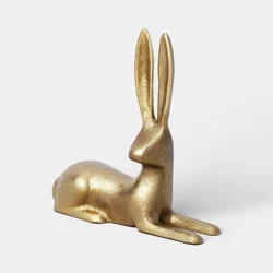 Easter Gold Metal Laying Bunny - Threshold™