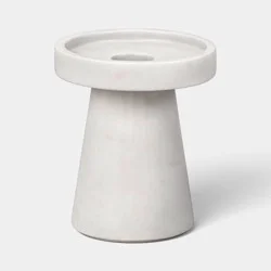 Marble Taper Candle Holder White - Threshold™
