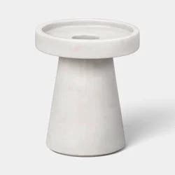Marble Taper Candle Holder White - Threshold™