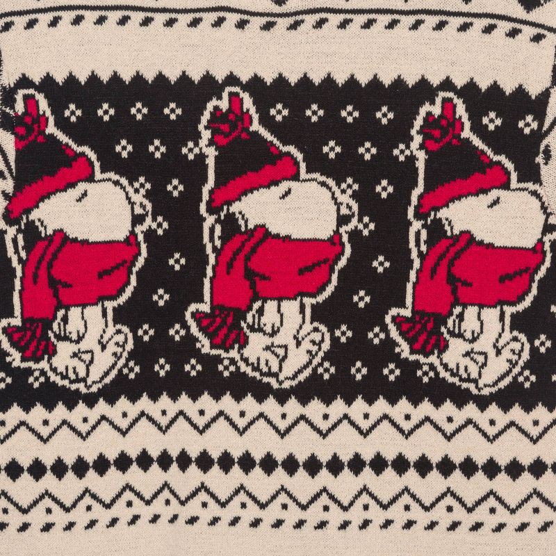 slide 2 of 3, Peanuts Men's Snoopy Scarf Graphic Sweater - Dark Gray XXL, 1 ct