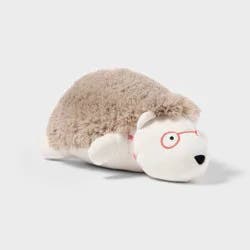 Hedgehog Kids' Mini Weighted Plush Throw Pillow White - Pillowfort™