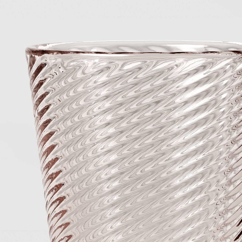 slide 3 of 3, 8.1 fl oz Swirl Petal Wine Glass Pink - Threshold™, 8.1 fl oz