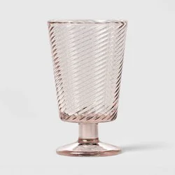 8.1 fl oz Swirl Petal Wine Glass Pink - Threshold™