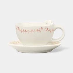 5.63 fl oz Easter Bunny Tea Cup with Saucer - Threshold™