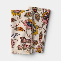 2pk Eyelet Floral Dinner Napkins - Threshold™
