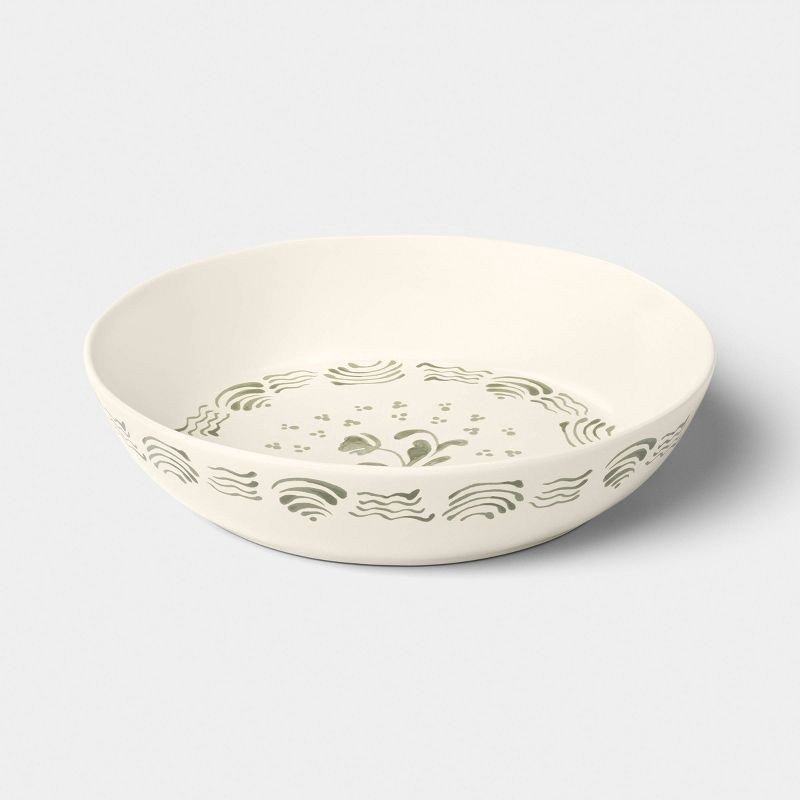 slide 3 of 3, Aralia Serving Bowl Hand Paint - Threshold™, 1 ct