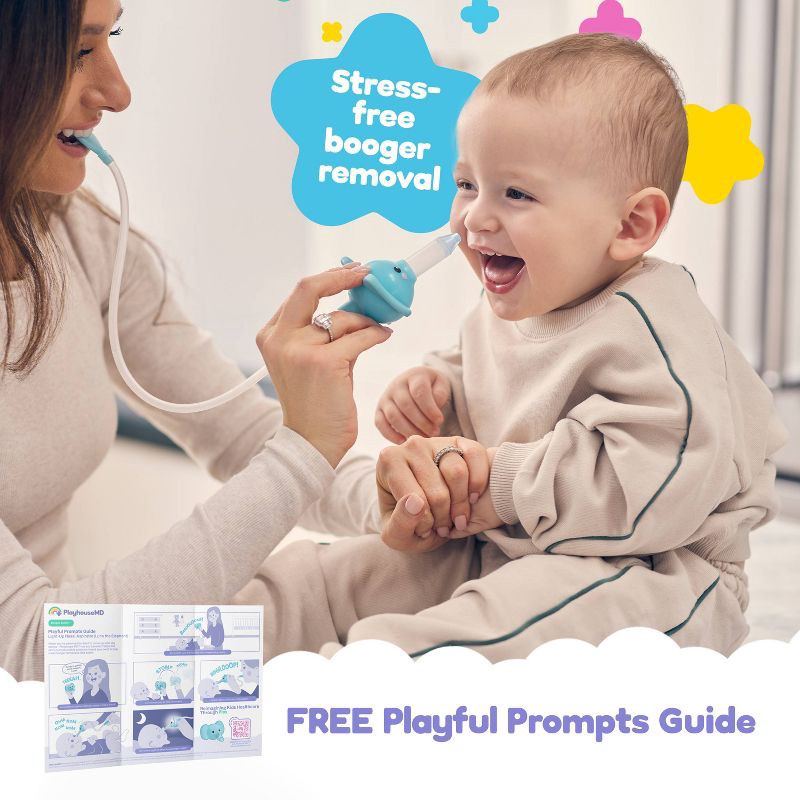 slide 5 of 6, Playhouse MD Light-Up Nasal Aspirator - Elephant Trunk, 1 ct