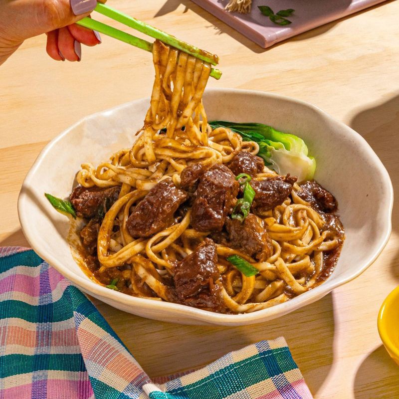 slide 3 of 7, MiLa Frozen Braised Beef Noodles - 7.8oz, 7.8 oz