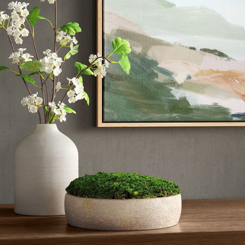 slide 2 of 4, Modern Textured Ceramic Bud Vase White - Threshold™, 1 ct