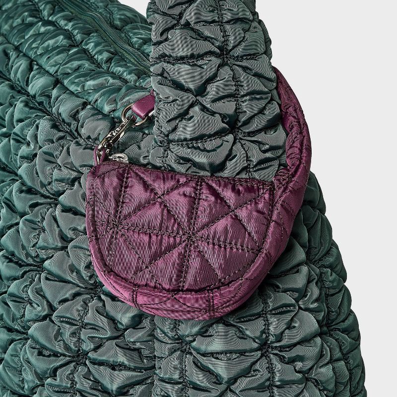 slide 4 of 4, Micro Quilted Pouch Bag Charm - Wild Fable™ Red, 1 ct