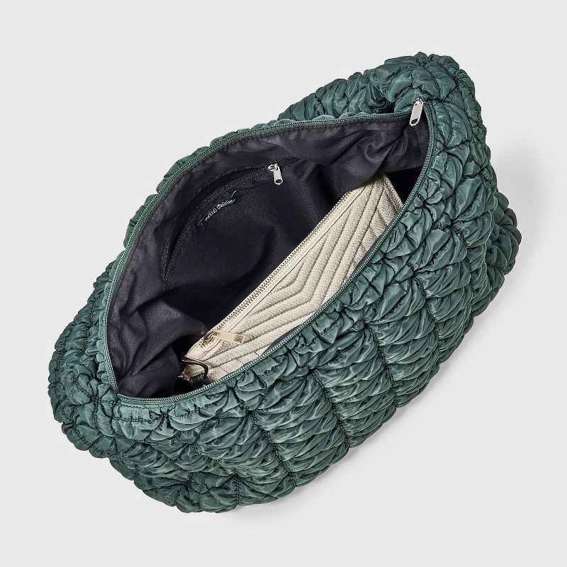slide 4 of 5, Puffer Hobo Shoulder Bag - Wild Fable™ Olive Green, 1 ct