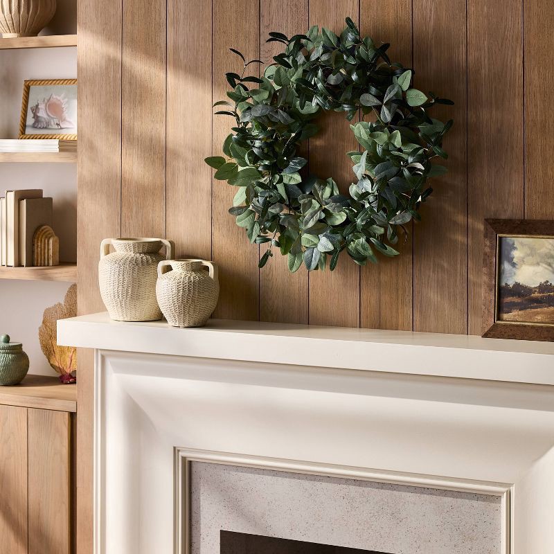 slide 2 of 4, Threshold designed w/Studio McGee Mixed Herb Wreath - Threshold™ designed with Studio McGee, 1 ct