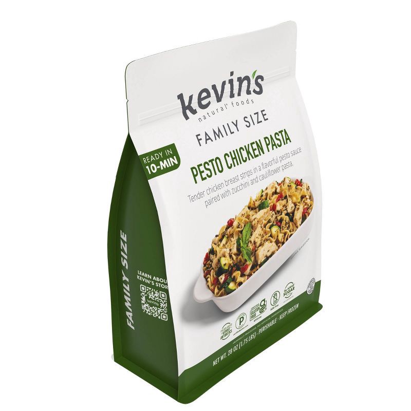 slide 3 of 4, kevin's natural foods Frozen Gluten Free Family Size Pesto Chicken Pasta - 28oz, 28 oz