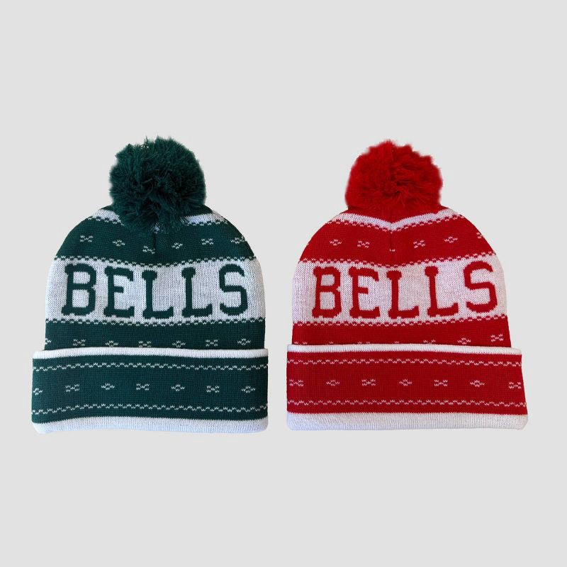 slide 2 of 4, Mighty Fine 2 Pack Jingle Bells Hat, 2 ct