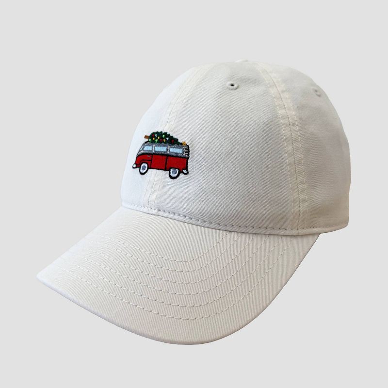 slide 3 of 4, Mighty Fine Van & Tree Dad Hat - Ivory, 1 ct