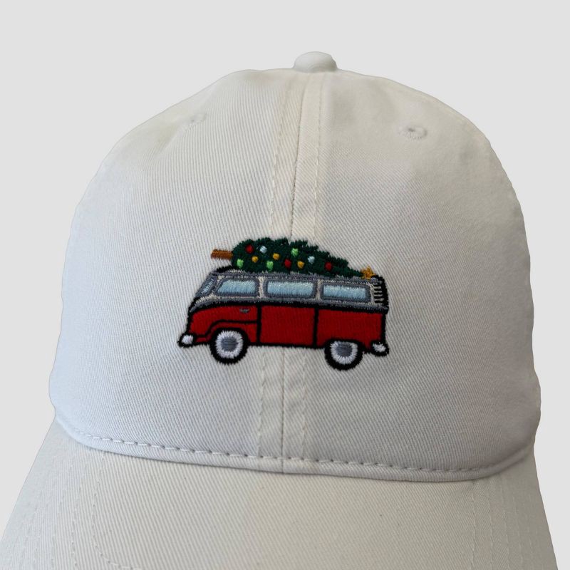 slide 4 of 4, Mighty Fine Van & Tree Dad Hat - Ivory, 1 ct