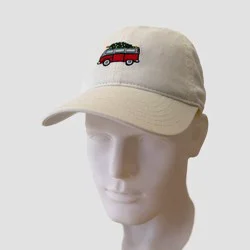 Mighty Fine Van & Tree Dad Hat - Ivory