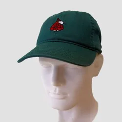 Peanuts Snoopy Puffer Dad Hat - Forest Green