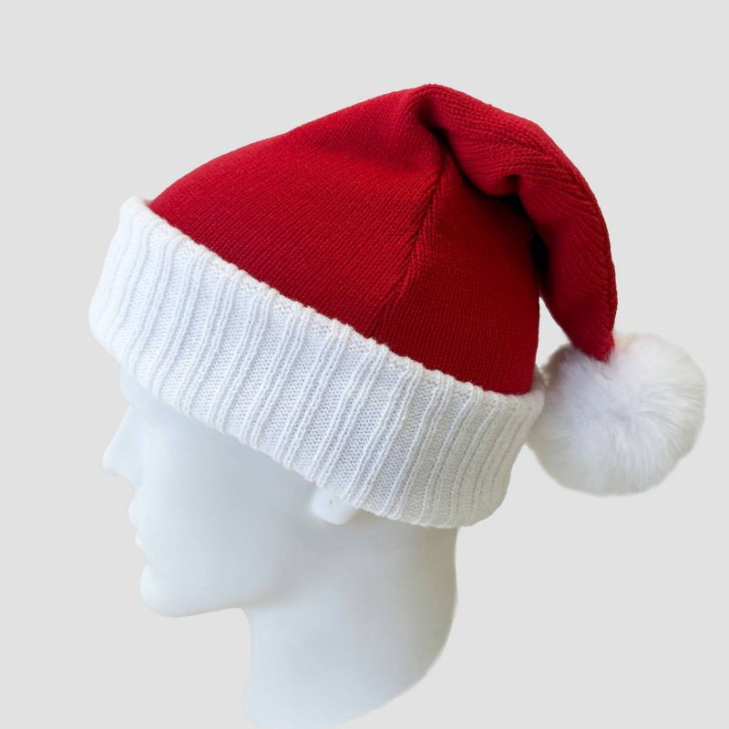 slide 3 of 3, Mighty Fine Santa Hat - Red/White, 1 ct