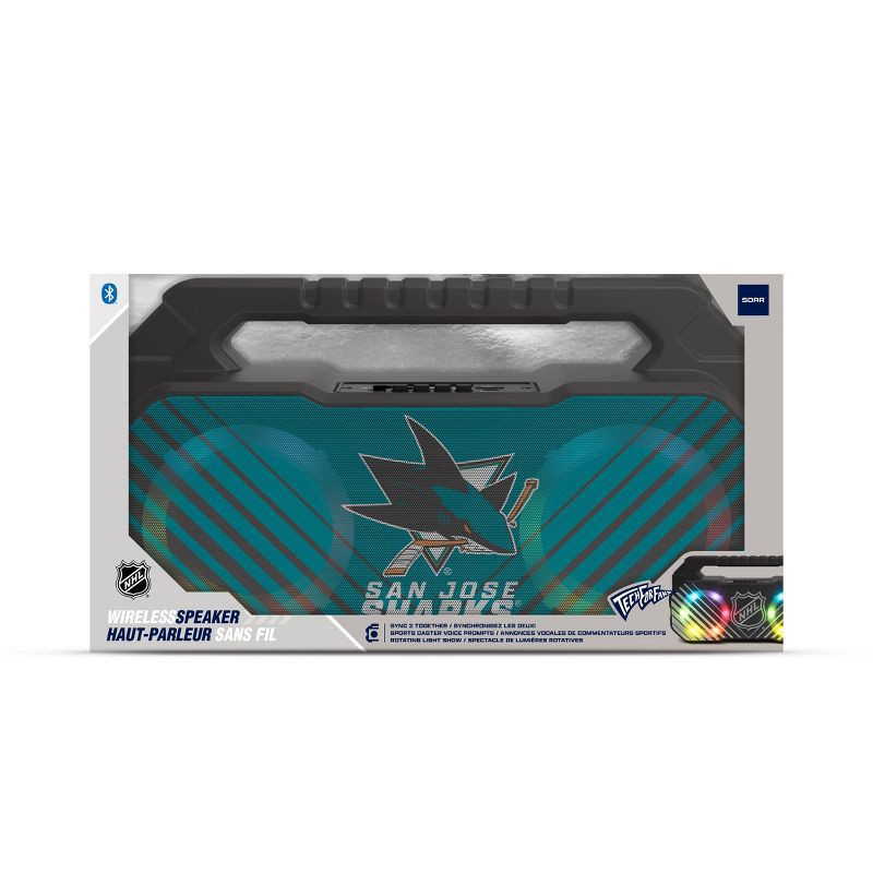 slide 2 of 3, NHL San Jose Sharks Wireless BoomBox Speaker, 1 ct