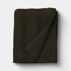50"x60" Dimensional Knit Throw Green - Threshold™