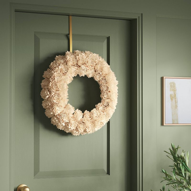 slide 2 of 3, Shola Flower Preserved Wreath - Threshold™, 1 ct