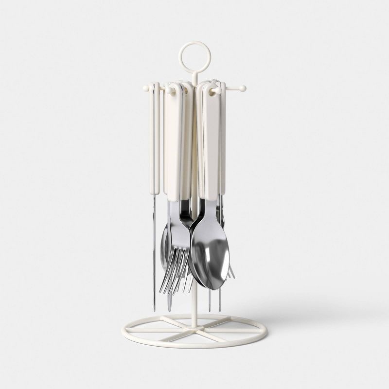 slide 1 of 6, 12pc Flatware Set with Caddy - Room Essentials™, 12 ct