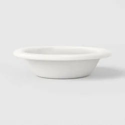 245ml Stoneware Round Rim Snack Bowl Cream - Room Essentials™
