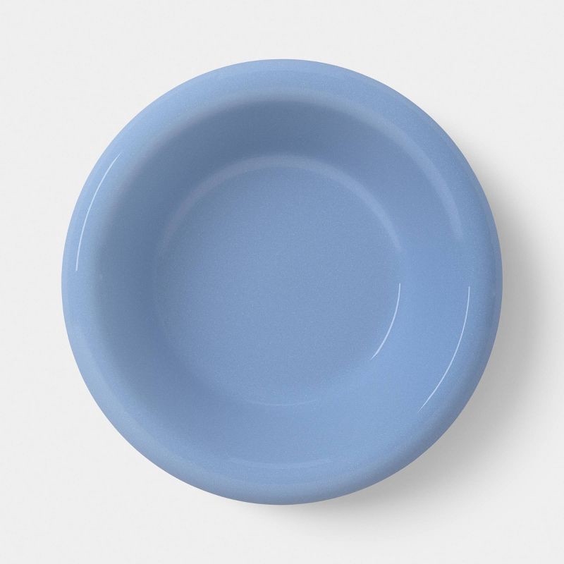 slide 3 of 3, 800ml Stoneware Round Rim Pasta Bowl Blue - Room Essentials™, 800 ml