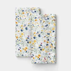 2pk Cotton Multi Floral Dinner Napkins - Room Essentials™