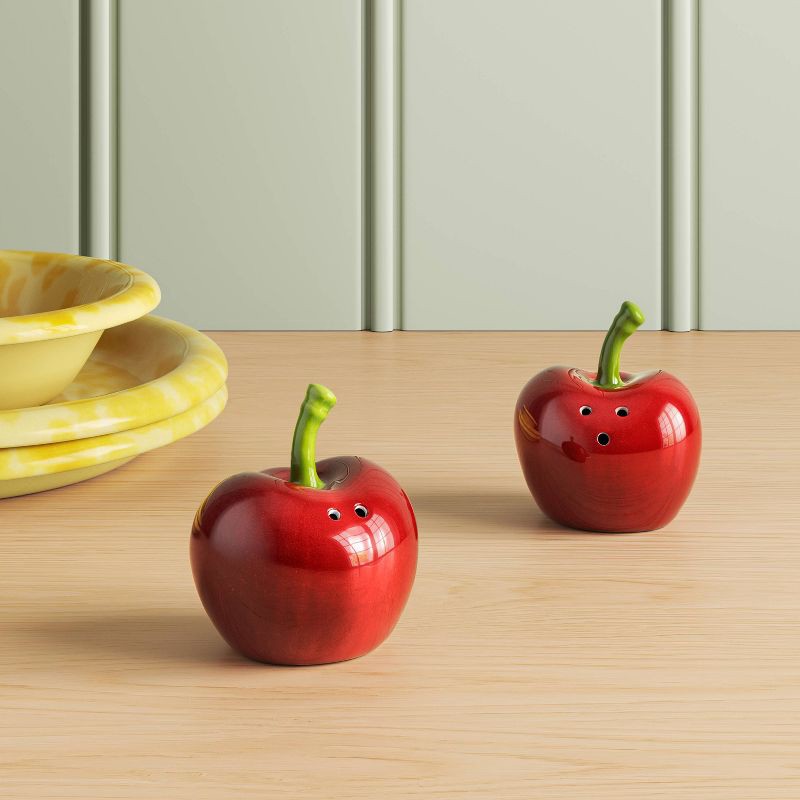 slide 2 of 3, Stoneware Cherries Salt and Pepper Shaker Set - Room Essentials™, 1 ct