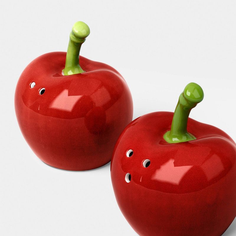 slide 3 of 3, Stoneware Cherries Salt and Pepper Shaker Set - Room Essentials™, 1 ct