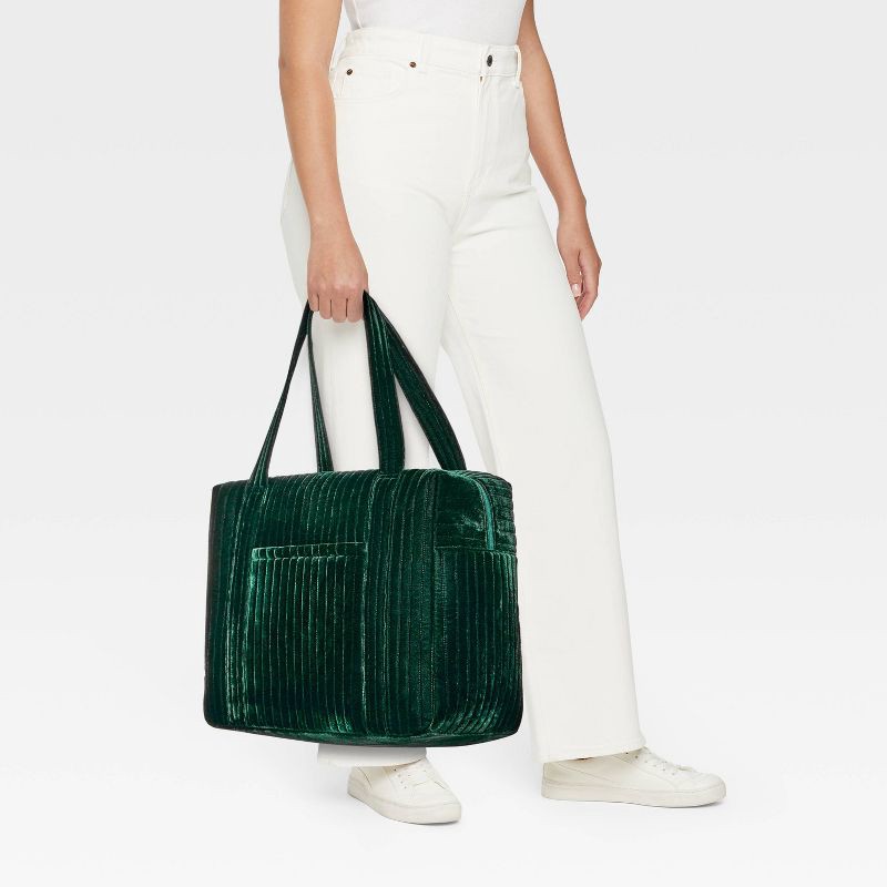 slide 2 of 7, Velvet Weekender Duffel Bag - Universal Thread™ Green, 1 ct