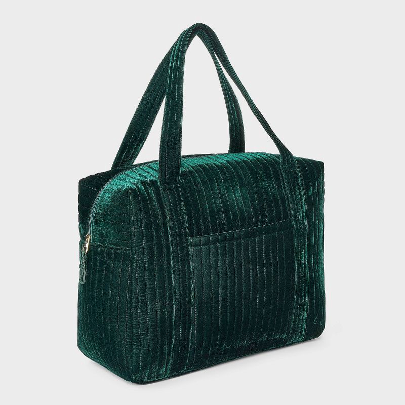 slide 3 of 7, Velvet Weekender Duffel Bag - Universal Thread™ Green, 1 ct