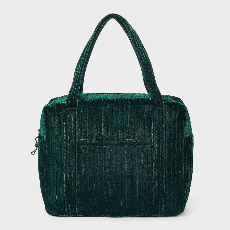 slide 1 of 7, Velvet Weekender Duffel Bag - Universal Thread™ Green, 1 ct