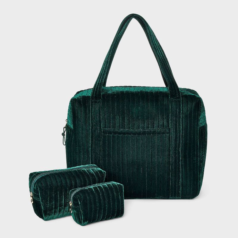 slide 7 of 7, Velvet Weekender Duffel Bag - Universal Thread™ Green, 1 ct