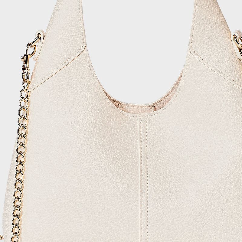 slide 5 of 5, Mini Slouchy Chain Handbag - Universal Thread™ Off-white, 1 ct