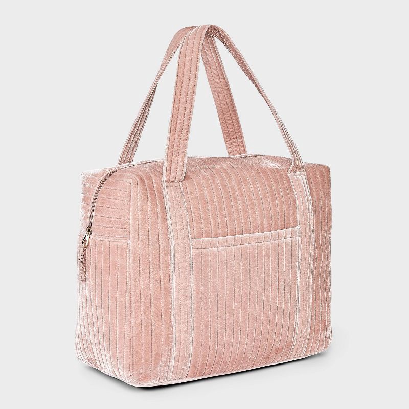 slide 3 of 7, Velvet Weekender Duffel Bag - Universal Thread™ Pink, 1 ct