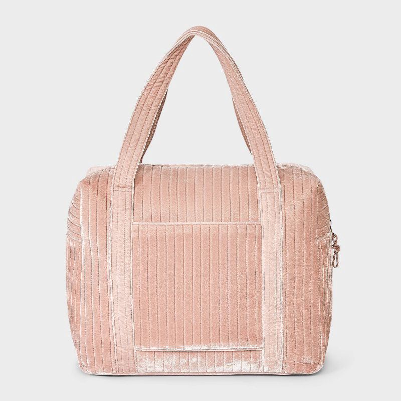 slide 6 of 7, Velvet Weekender Duffel Bag - Universal Thread™ Pink, 1 ct